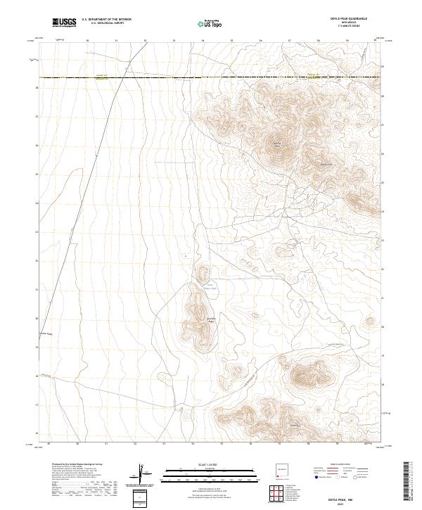 Doyle Peak topographic map thumbnail