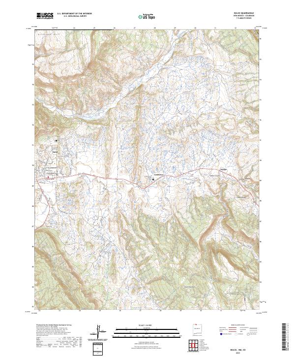 Dulce topographic map thumbnail