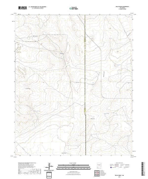 Dulce Draw topographic map thumbnail