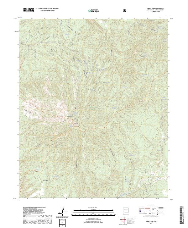 Eagle Peak topographic map thumbnail