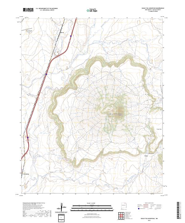 Eagle Tail Mountain topographic map thumbnail