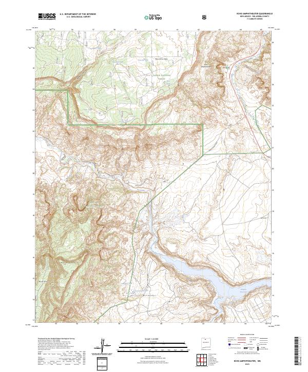 Echo Amphitheater topographic map thumbnail