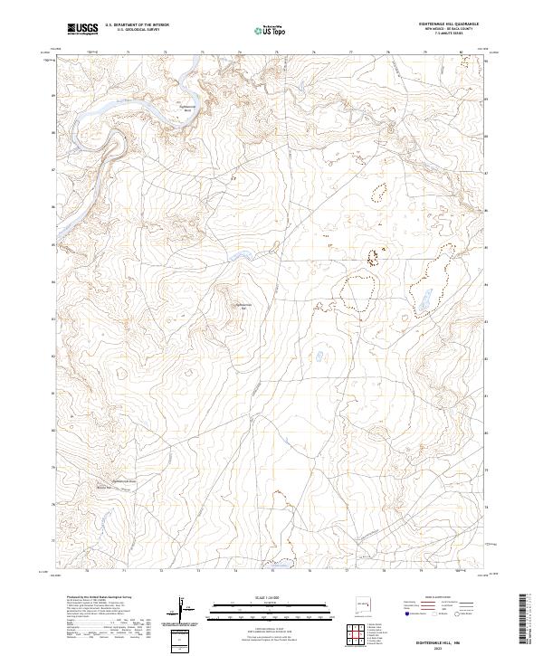 Eighteenmile Hill topographic map thumbnail