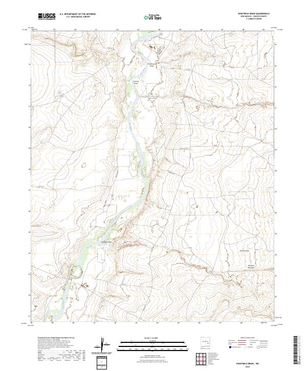 Eightmile Draw topographic map thumbnail