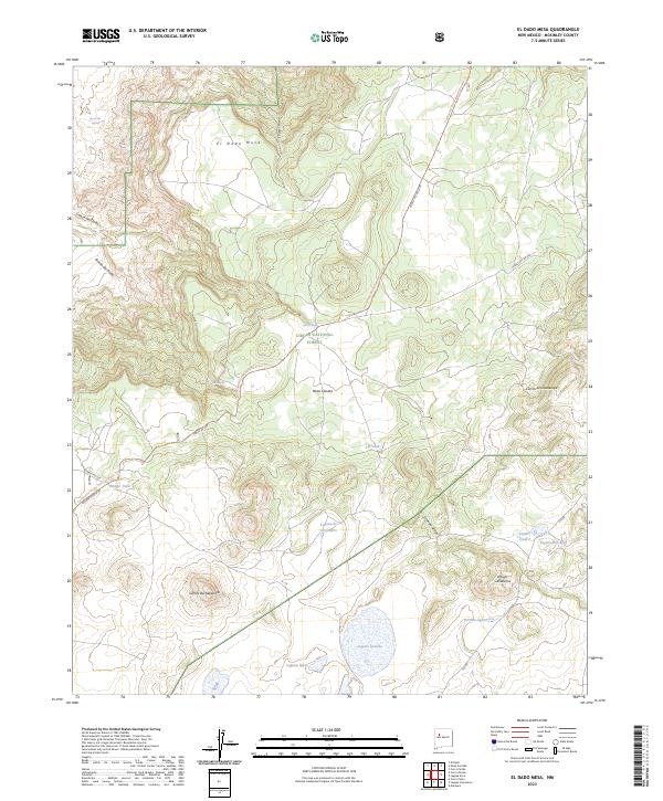 El Dado Mesa topographic map thumbnail
