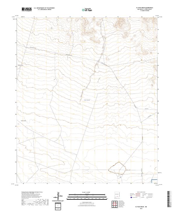 El Paso Draw topographic map thumbnail