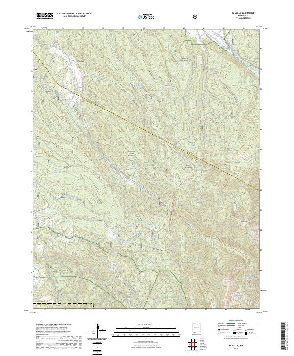 El Valle topographic map thumbnail