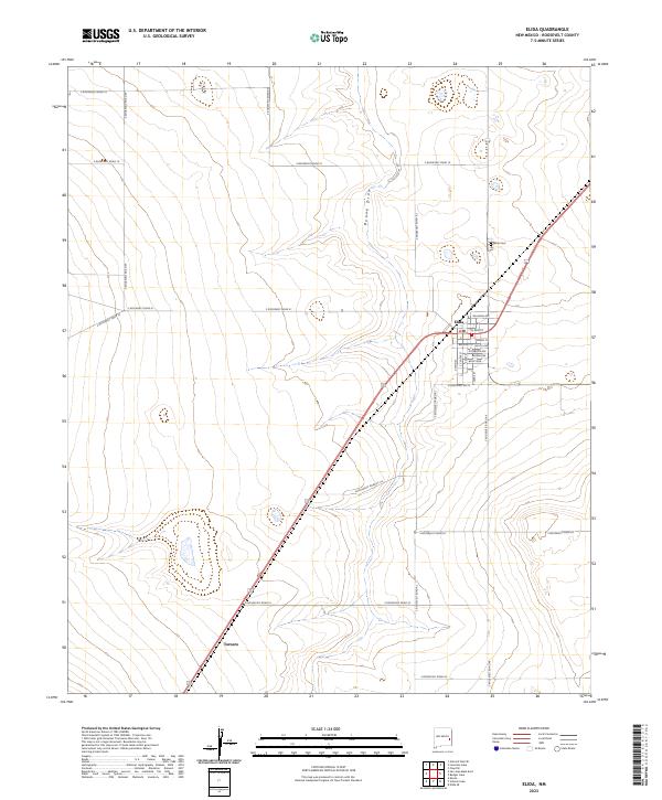 Elida topographic map thumbnail