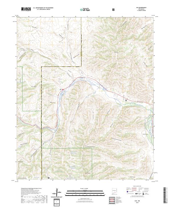 Elk topographic map thumbnail