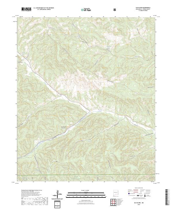 Elk-Silver topographic map thumbnail