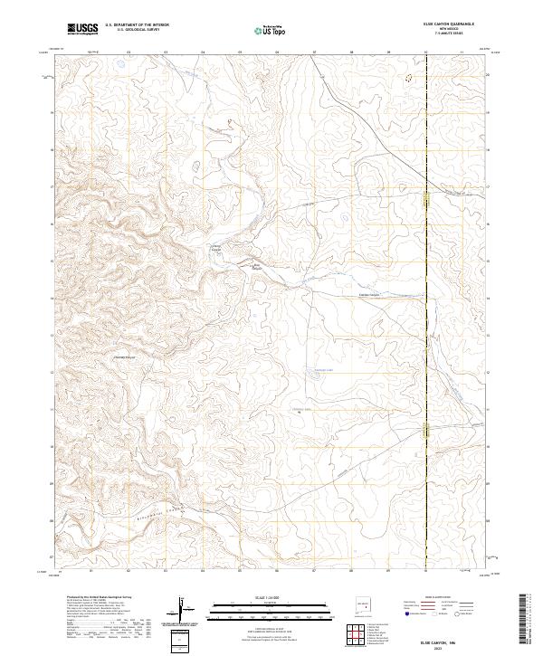 Elsie Canyon topographic map thumbnail