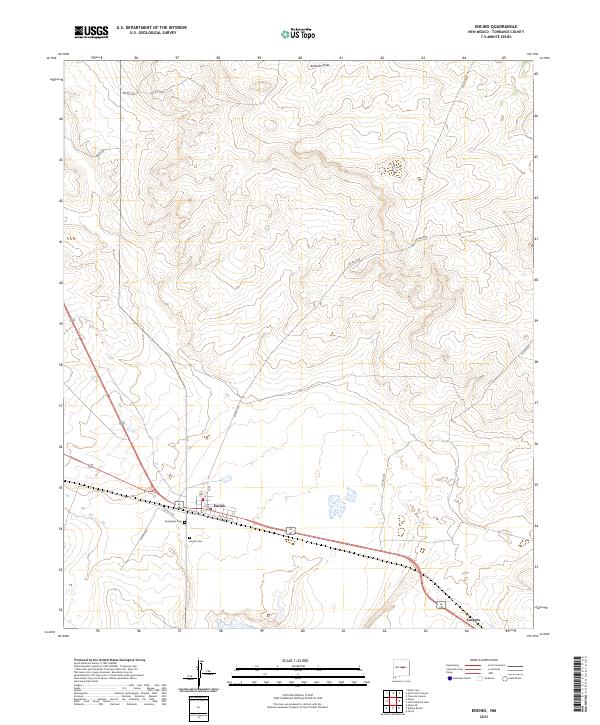 Encino topographic map thumbnail