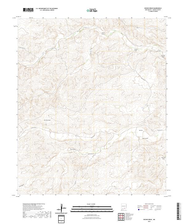 Encino Draw topographic map thumbnail