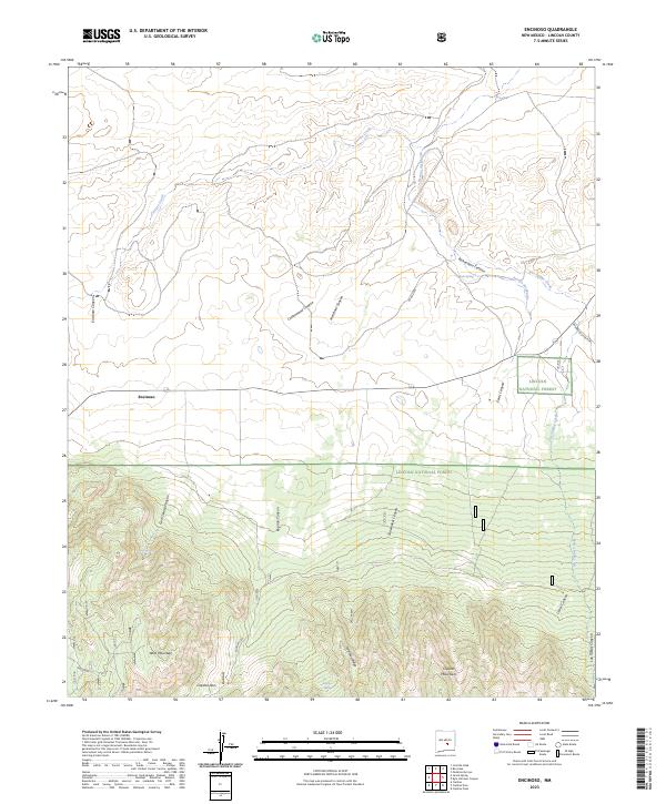 Encinoso topographic map thumbnail