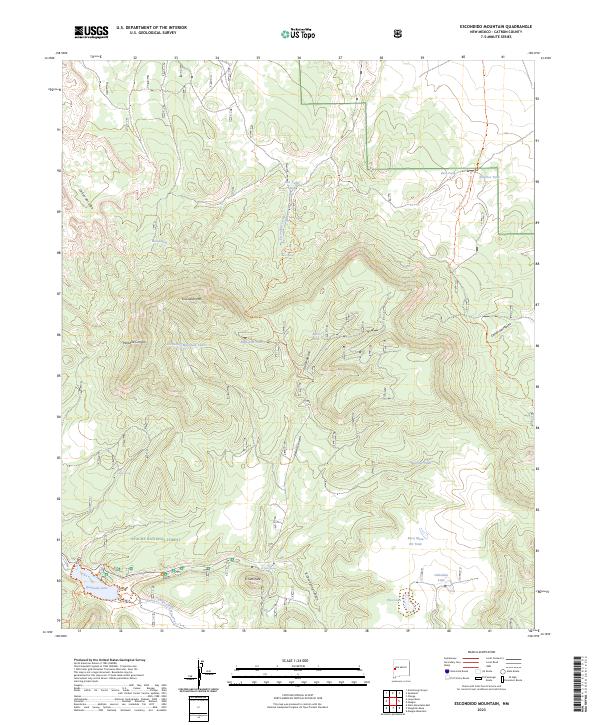 Escondido Mountain topographic map thumbnail