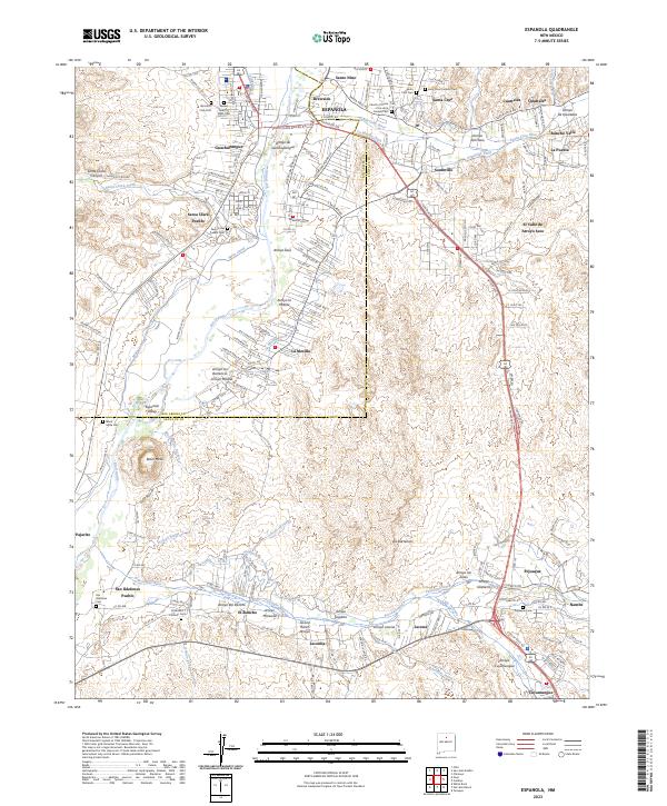Espanola topographic map thumbnail
