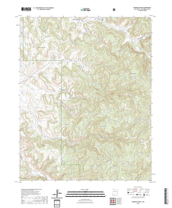Espinosa Ranch topographic map thumbnail