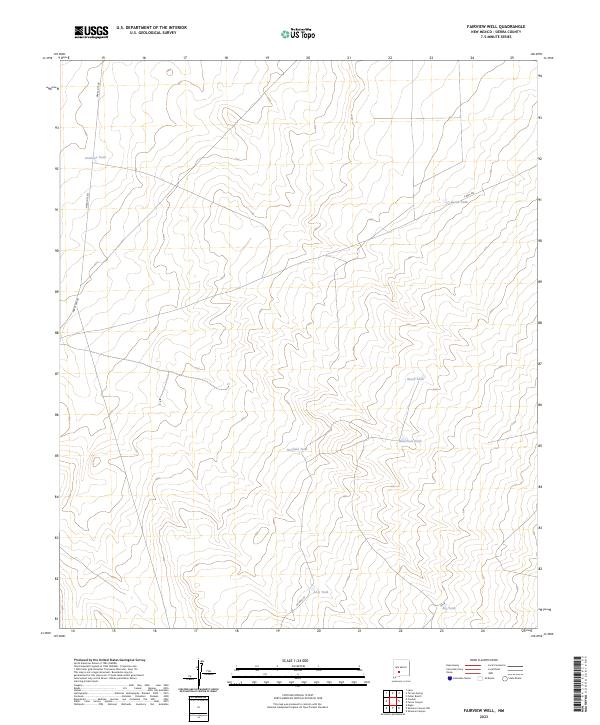 Fairview Well topographic map thumbnail