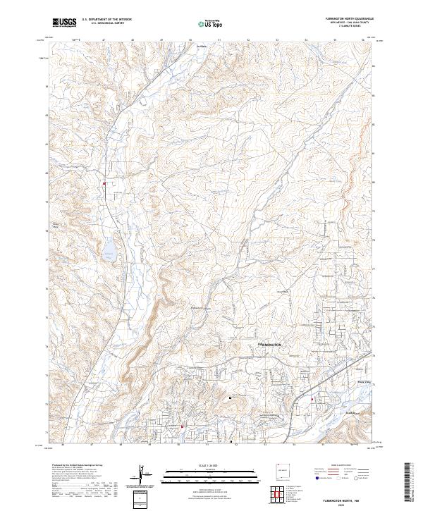 Farmington North topographic map thumbnail