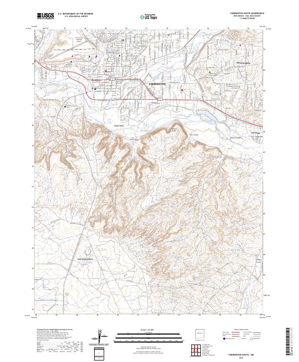 Farmington South topographic map thumbnail