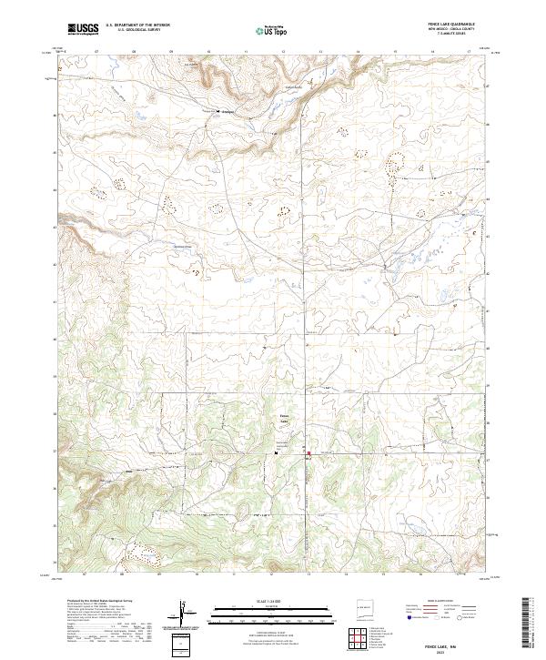 Fence Lake topographic map thumbnail