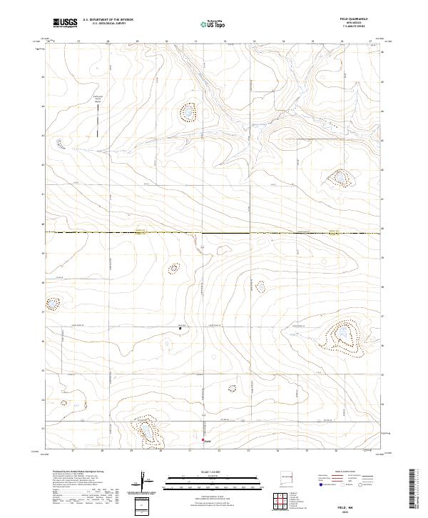 Field topographic map thumbnail