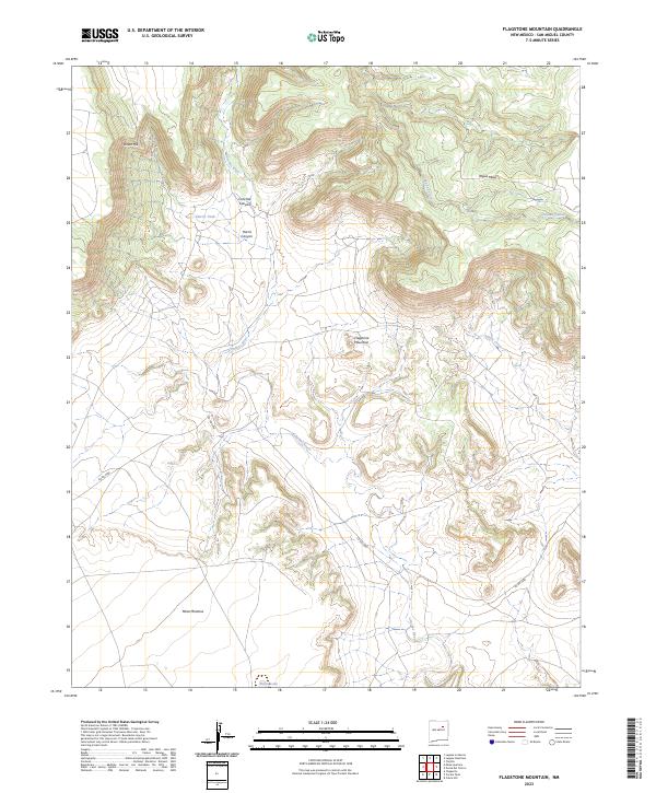 Flagstone Mountain topographic map thumbnail