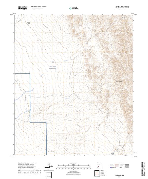 Fleck Draw topographic map thumbnail