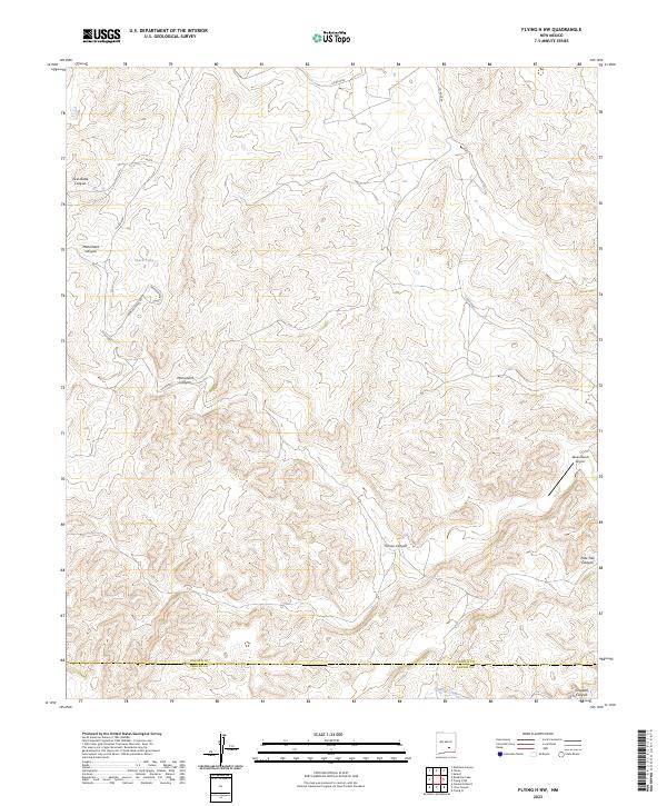 Flying H NW topographic map thumbnail