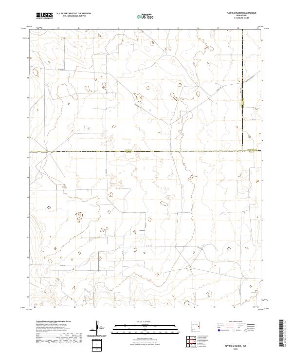 Flying M Ranch topographic map thumbnail