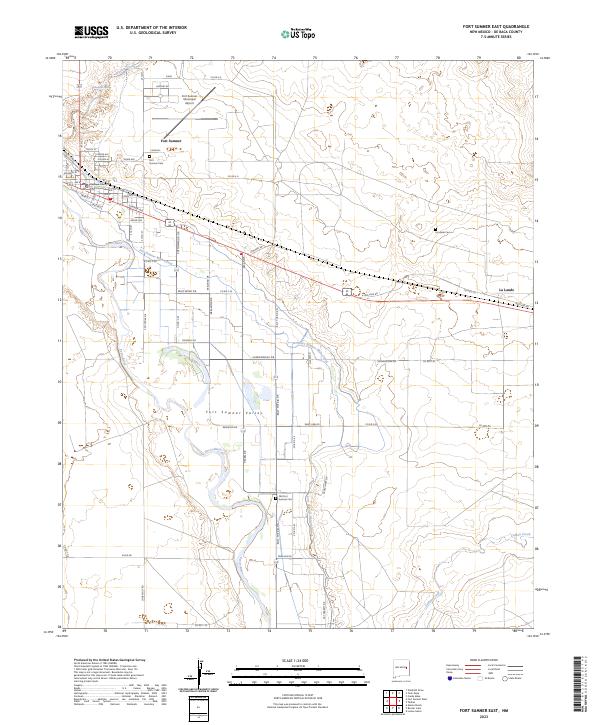 Fort Sumner East topographic map thumbnail