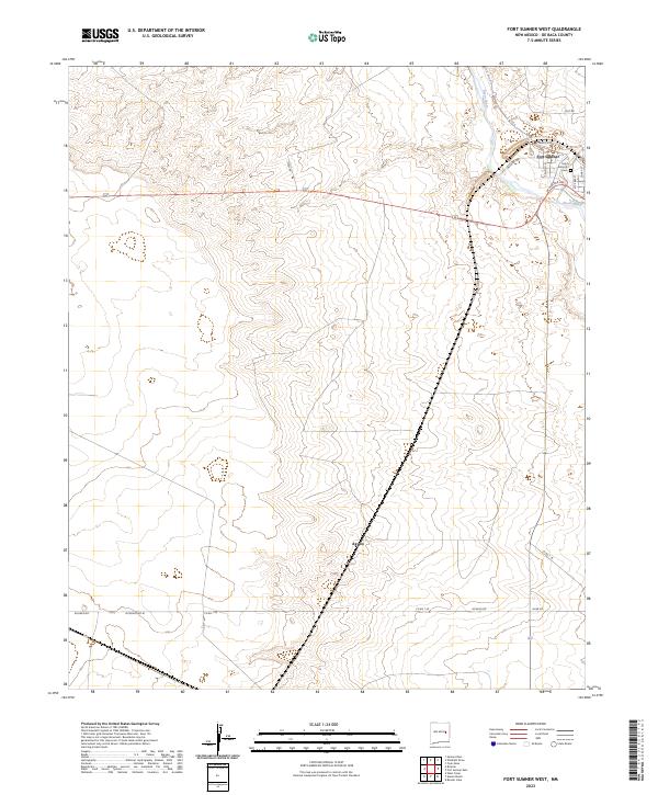 Fort Sumner West topographic map thumbnail