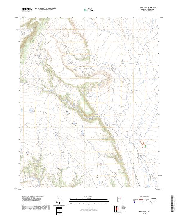 Fort Union topographic map thumbnail