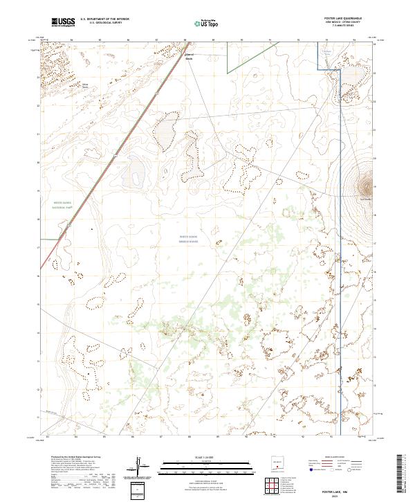 Foster Lake topographic map thumbnail