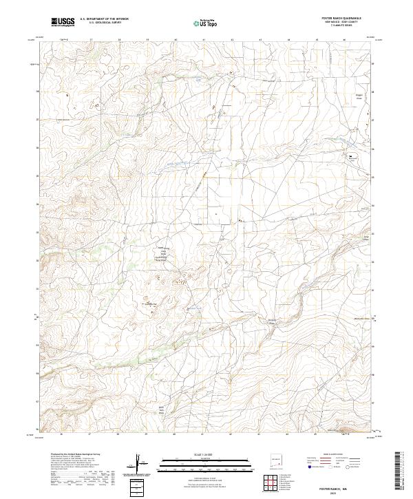 Foster Ranch topographic map thumbnail