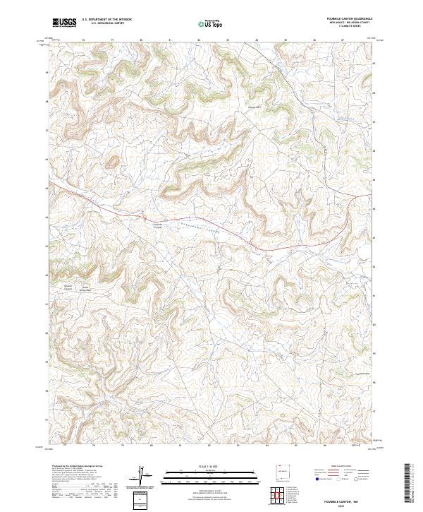 Fourmile Canyon topographic map thumbnail