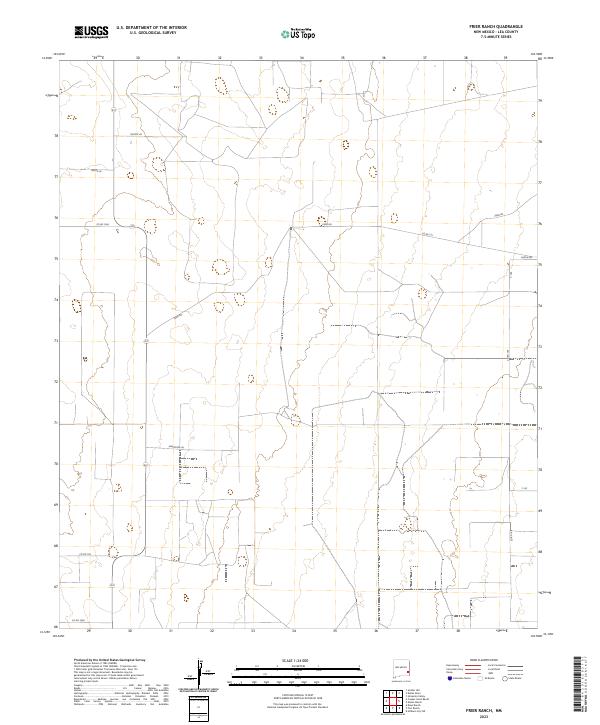 Frier Ranch topographic map thumbnail