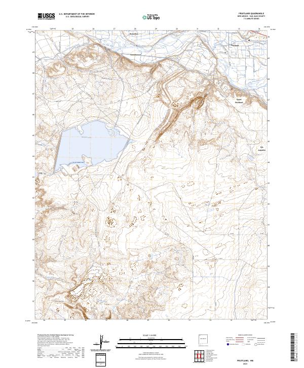 Fruitland topographic map thumbnail