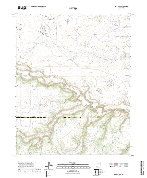 Frutosa Lake topographic map thumbnail