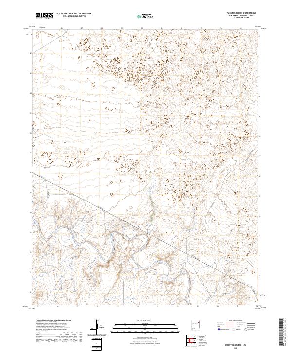Fuentes Ranch topographic map thumbnail
