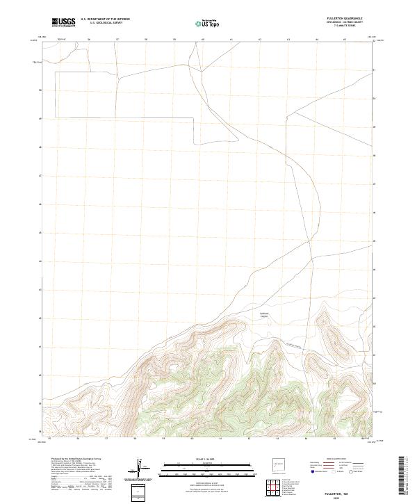 Fullerton topographic map thumbnail