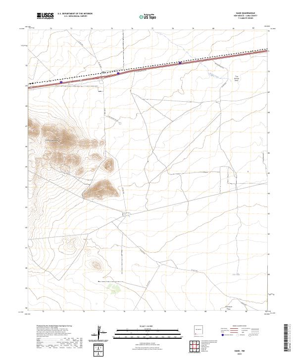 Gage topographic map thumbnail