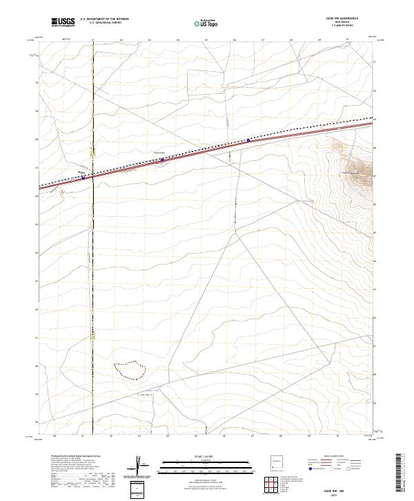 Gage NW topographic map thumbnail