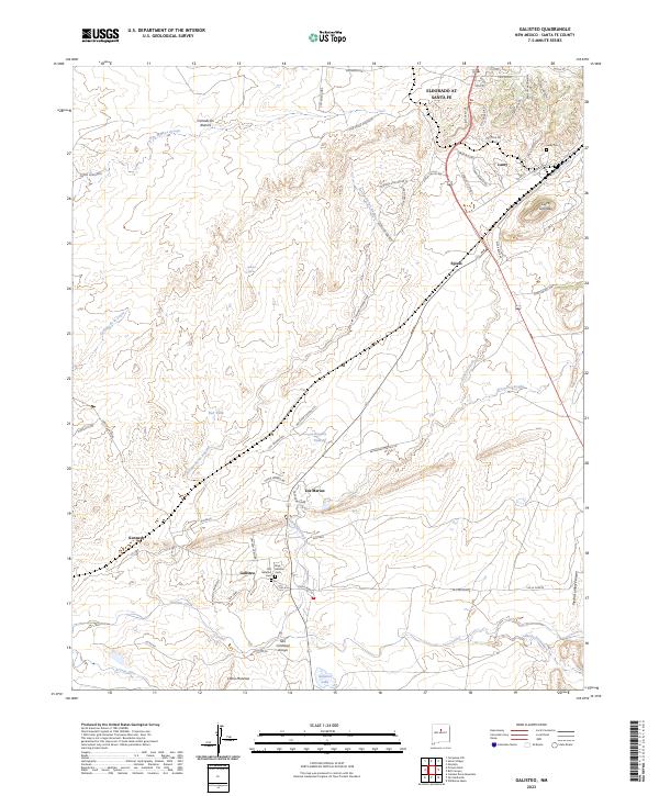 Galisteo topographic map thumbnail