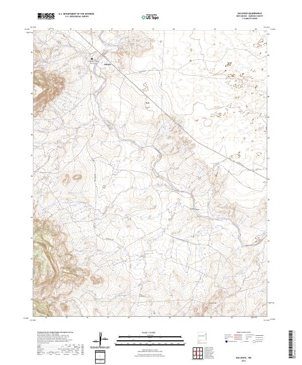 Gallegos topographic map thumbnail