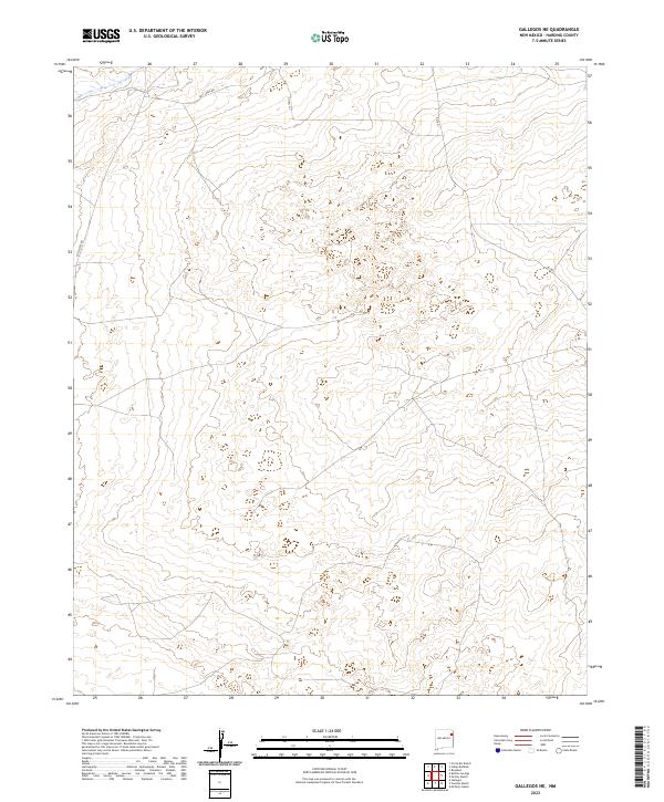 Gallegos NE topographic map thumbnail