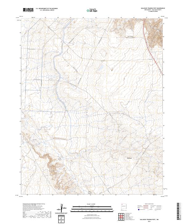 Gallegos Trading Post topographic map thumbnail