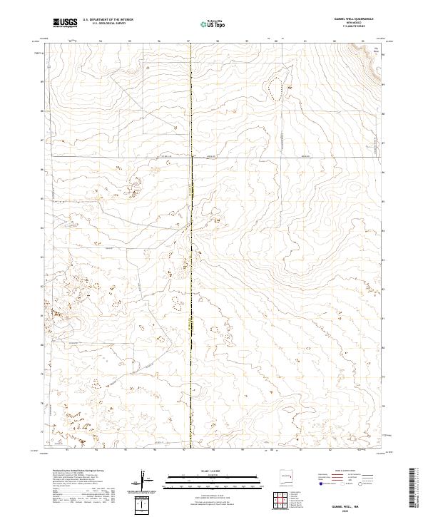 Gammil Well topographic map thumbnail