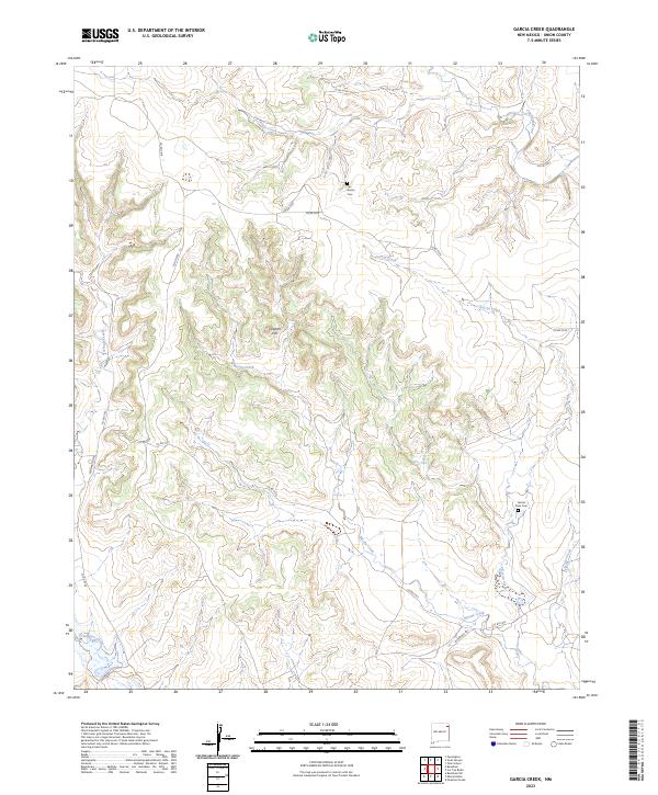 Garcia Creek topographic map thumbnail