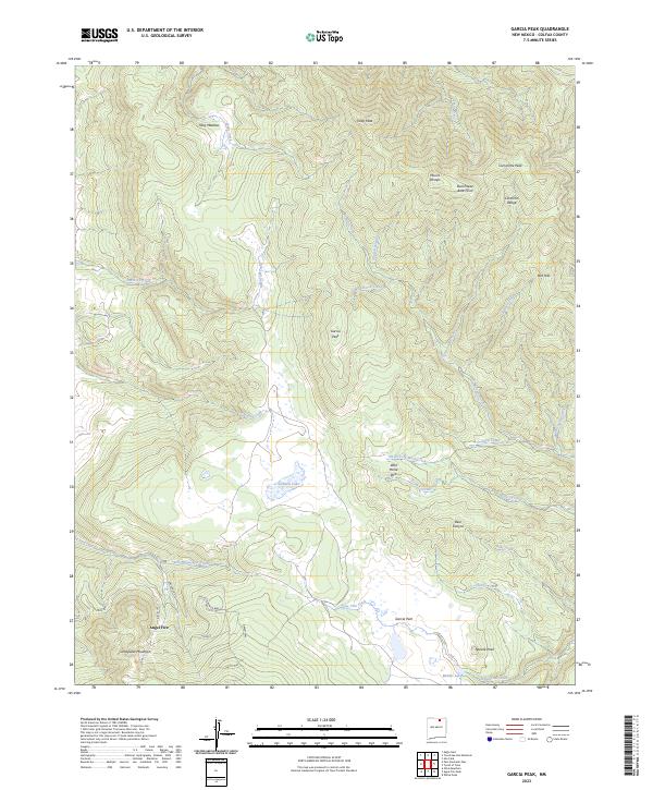 Garcia Peak topographic map thumbnail